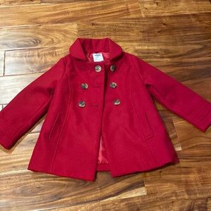 Crimson Old Navy Pea Coat Size 5T